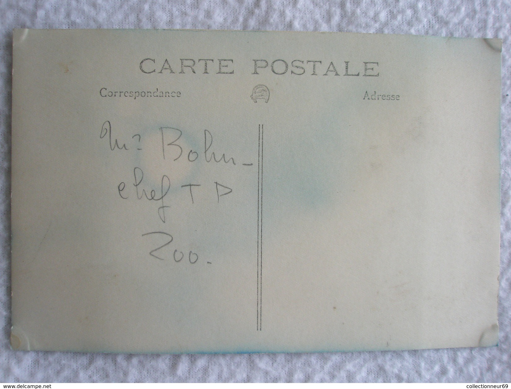 CARTE POSTALE / PHOTO DE MR BOHN CHEF DES T.P DE ZOOLOGIE / DATÉ 1929 / CHERCHEUR / PERSONNALITÉ - Autres & Non Classés