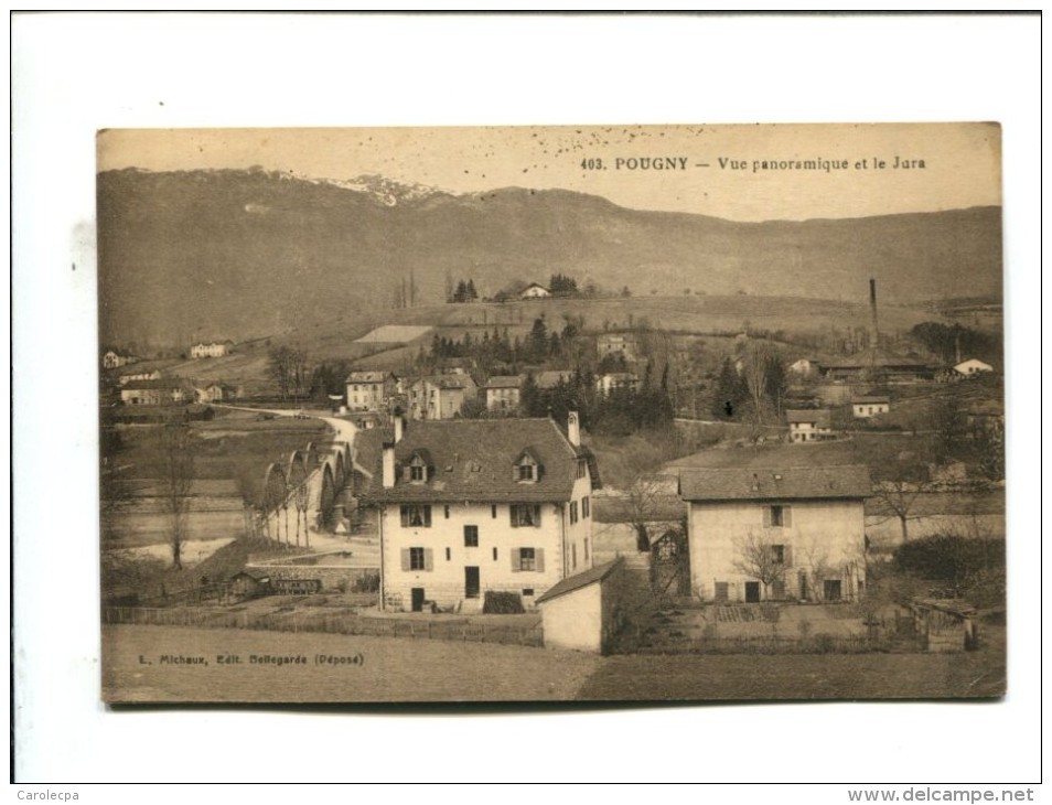 CP - Pougny   (01) Vue Panoramique Et Le Jura - Non Classés