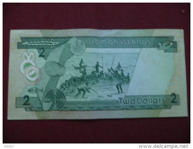 SOLOMON ISLANDS Billetde 2 Dollars Superbe état - Salomons