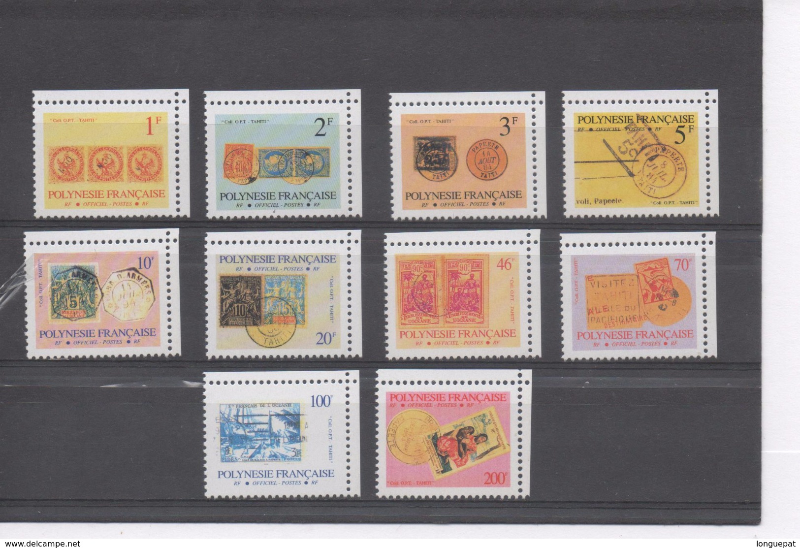 POLYNESIE Frse -  Timbres Et Cachets Sur Timbres - - Oficiales