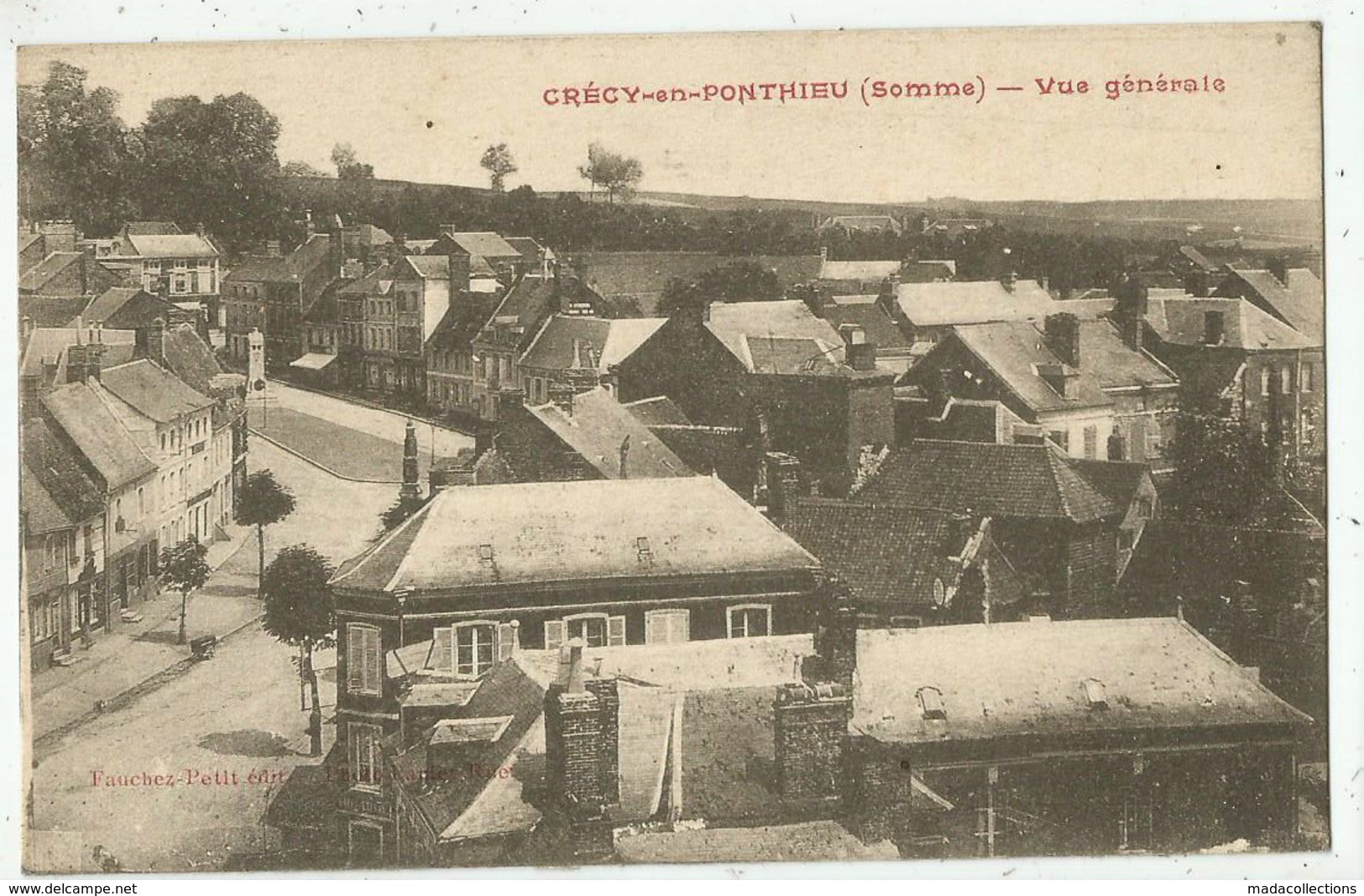 CRECY En PONTHIEU    (80.Somme) Vue Générale - Crecy En Ponthieu