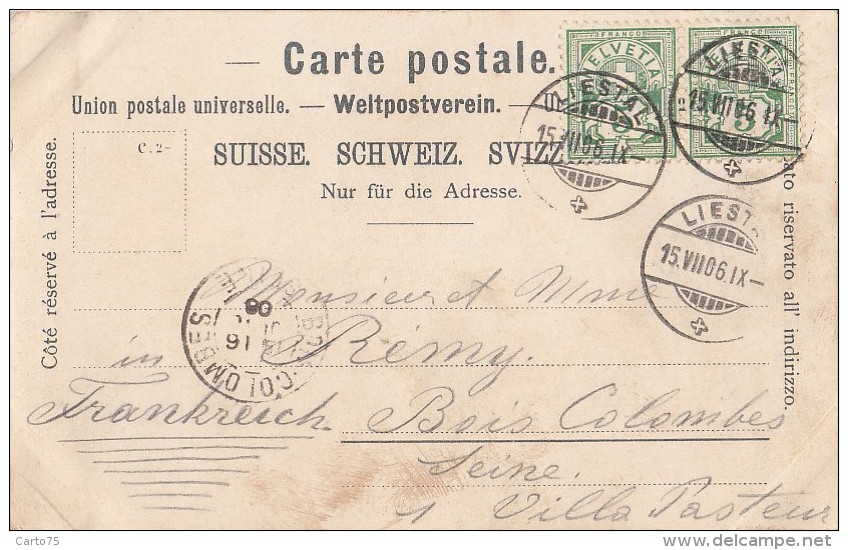 Suisse - Gruss Aus Liestal - Rathaus - Postmarked 1906 - Liestal