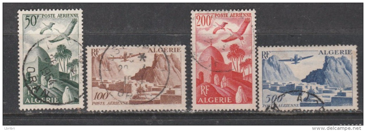 ALGÉRIE PA N° 9/12 VUES DIVERSES OBL - Posta Aerea