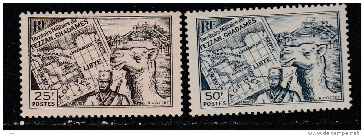 FEZZAN N° 40 ET 42 CARTE NEUF SANS CHAFRNIERE - Unused Stamps