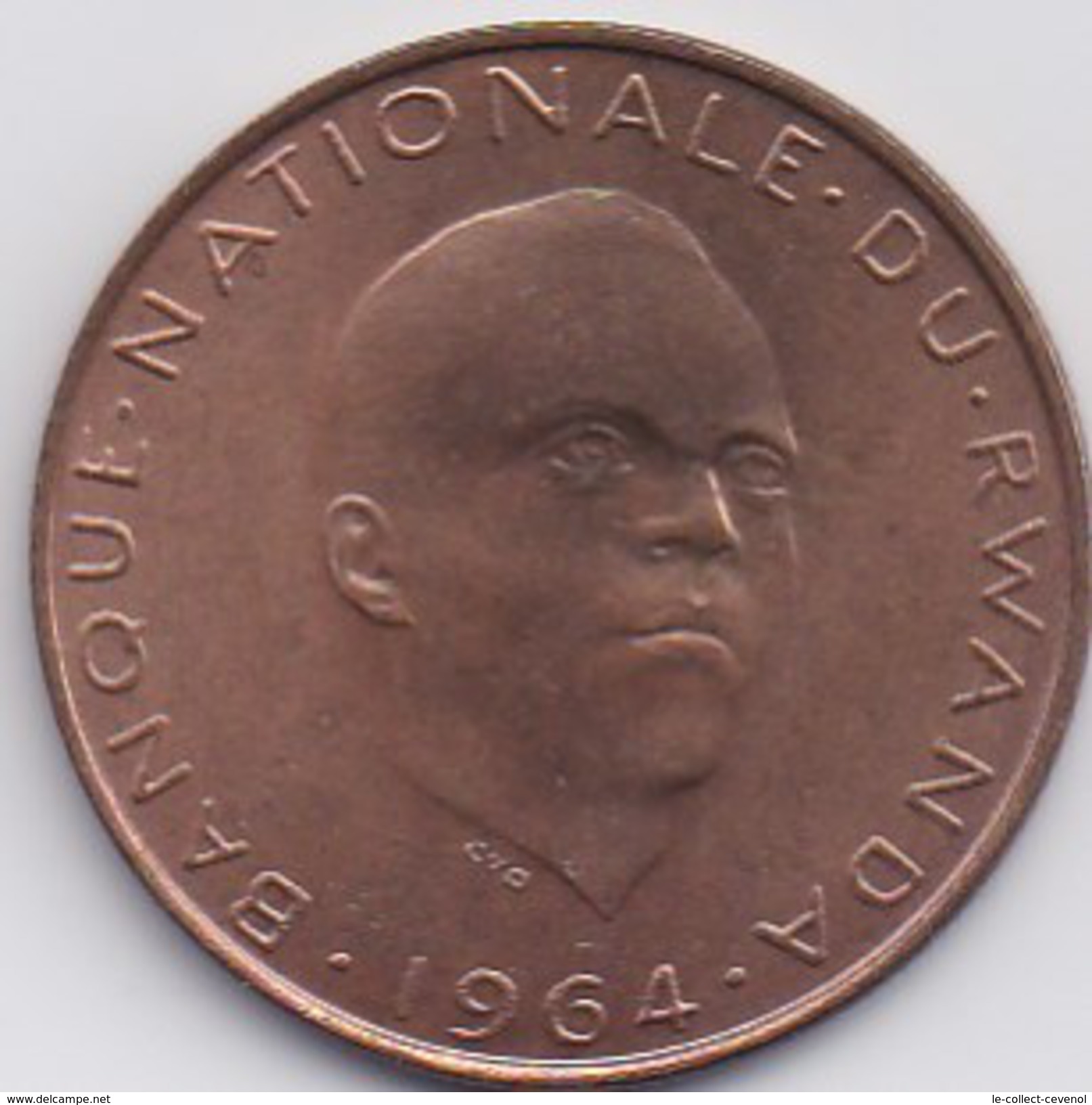 RWANDA - Grégoire KAYIBANDA - 5 Fr 1964 - Rwanda
