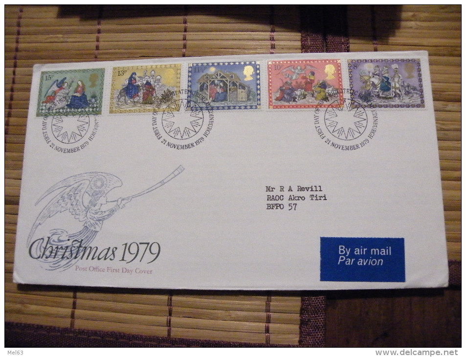 A406.FDC.  Premier Jour.Royaume-Uni. CHRISTMAS 1979... BUREAU EDINBURGH 1979 - Unclassified