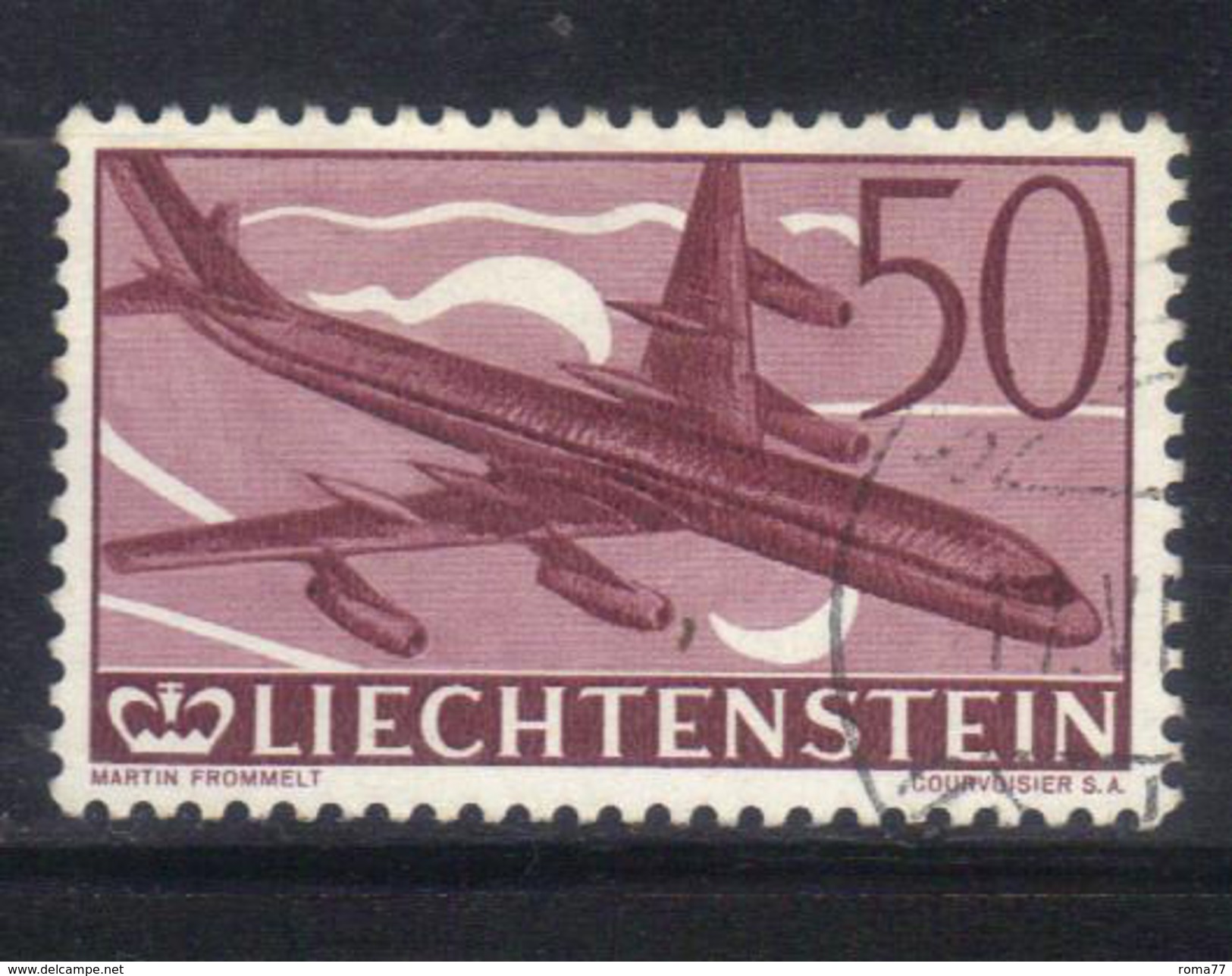 T1663 - LIECHTENSTEIN 1960 , Posta Aerea N. 36 Usato - Air Post