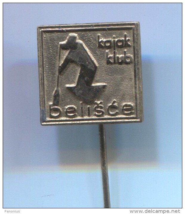 ROWING, KAYAK, CANOE - Club BELISCE, Croatia, Vintage Pin Badge, Abzeichen - Canottaggio