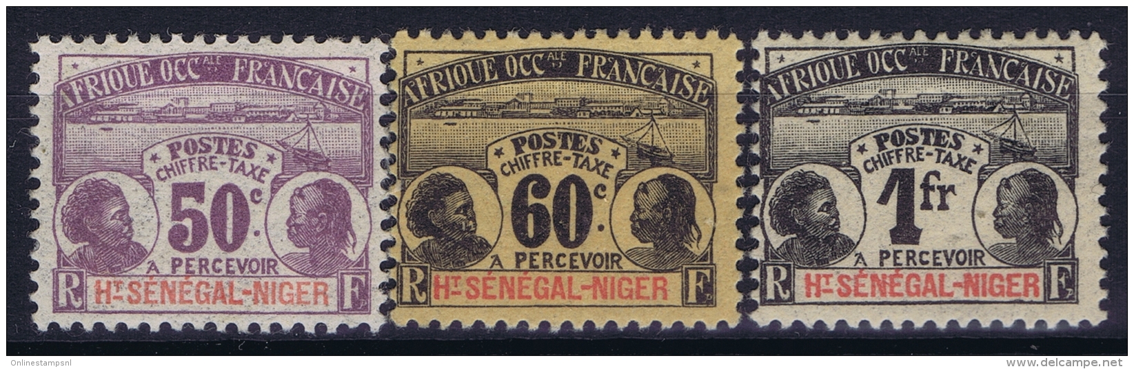 Senegal: Tax 4 - 6 MH/* Falz/ Charniere - Oblitérés