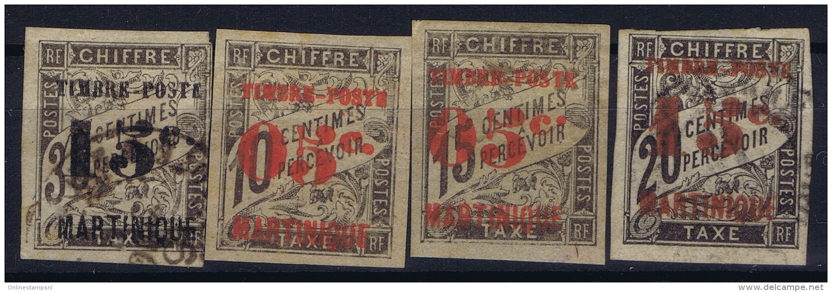 Martinique Yv Nr 22 - 25   Used And MH/* Falz/ Charniere  1891  Part Set - Nuovi