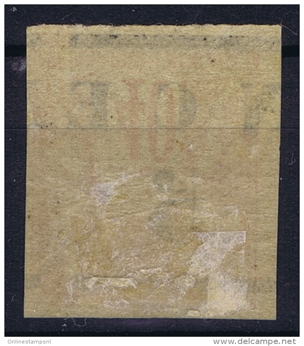 Nouvelle Caledonie  Yv Nr 6a Surcharge Renversée +  A Cheval MH/* Falz/ Charniere 1883 - Ongebruikt