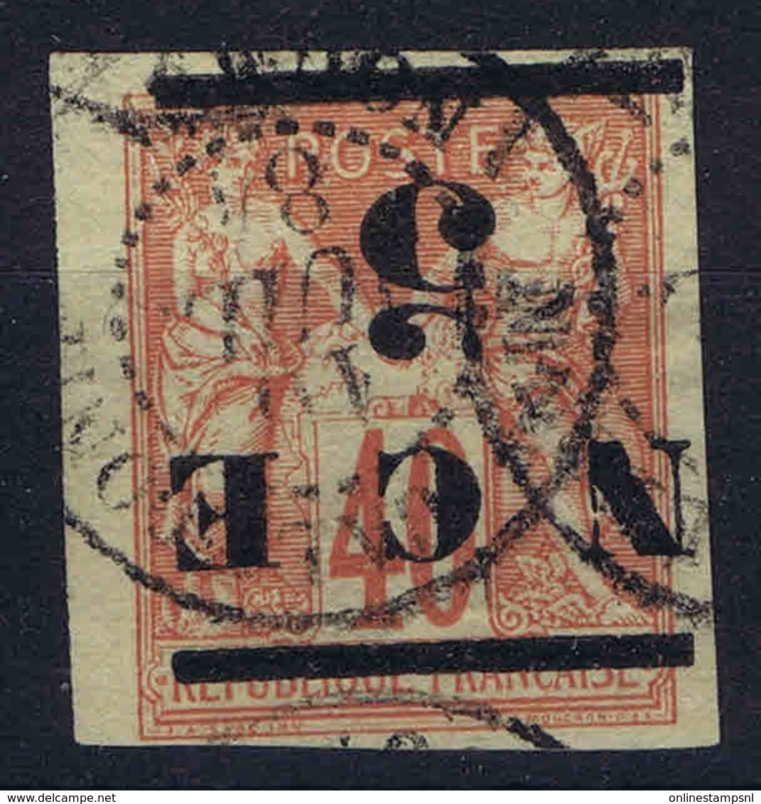 Nouvelle Caledonie  Yv Nr 6a Surcharge Renversée  Obl Used  1891 - Gebruikt