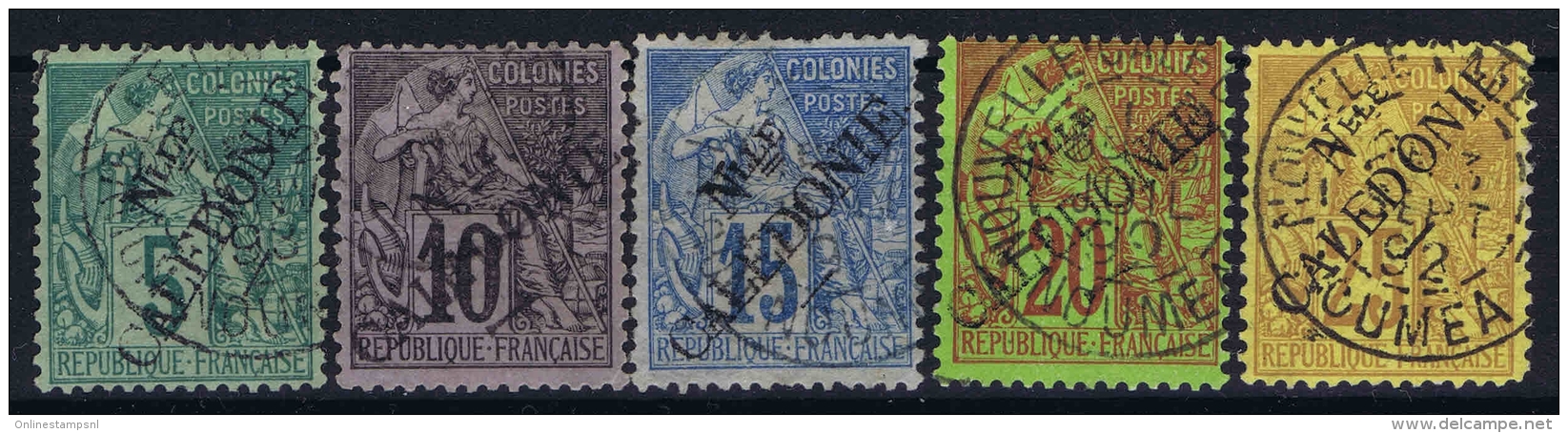 Nouvelle Caledonie  Yv Nr  24 - 28  Obl Used  1892 - Oblitérés