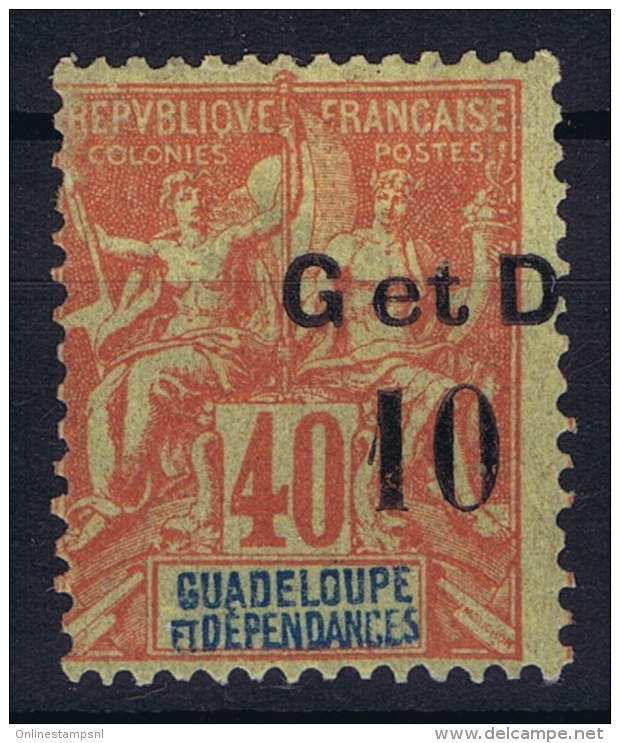 Guadeloupe Yv Nr 46 A Cheval  MH/* Falz/ Charniere 1891 - Ongebruikt
