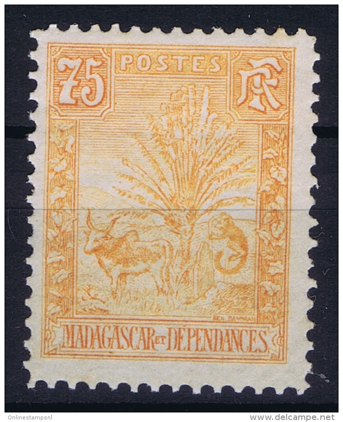 Madagascar: Yv Nr 74  MH/* Falz/ Charniere  1903 Signed/ Signé/signiert - Nuovi