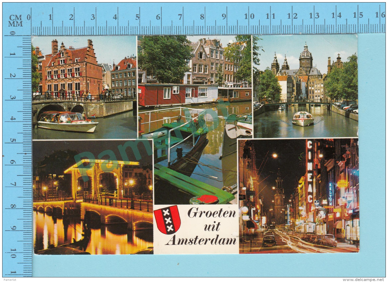 Amsterdam Pays-Bas  -Groeten Uit Amsterdam  Multi-view, Used In 1984 - 2 Scans - Autres & Non Classés