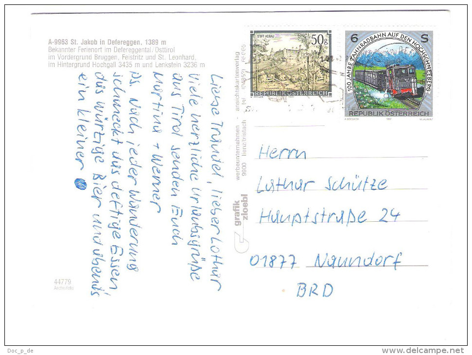 Österreich - A-9963 St. Jakob Im Defereggental - 2x Nice Stamps - Defereggental