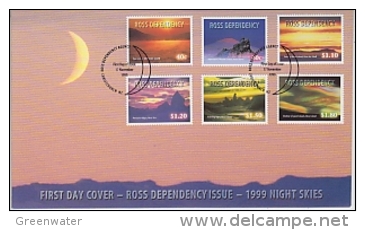 Ross Dependency 1999 Night Skies 6v On FDC (F3831) - FDC