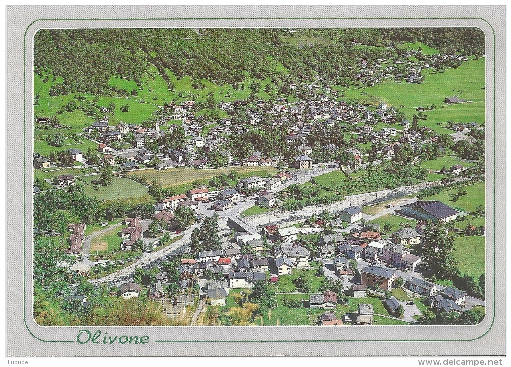 Olivone - Dorfkern Von Oben           Ca. 1990 - Olivone