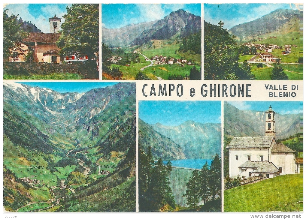 Campo E Ghirone - Valle Di Blenio          Ca. 1980 - Blenio