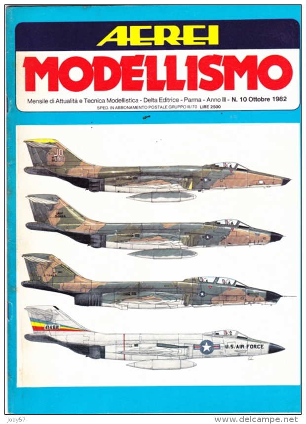 AEREI MODELLISMO - N.10 OTTOBRE 1982-  ANNO III - DELTA EDITRICE - MC DONNELL F101 VOODOO - Italië