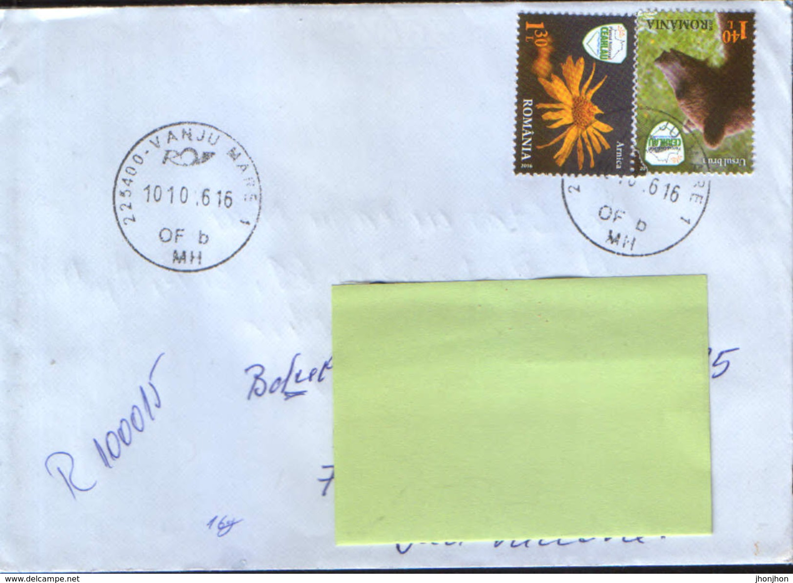 Romania - Registered Letter Circulated In 2016 - - Storia Postale