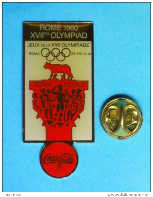 1 PIN'S  //  ** ROME 1960 ** XVIIth OLYMPIAD ** . (&copy;1990 IOC &copy; COCA-COLA Company) - Coca-Cola