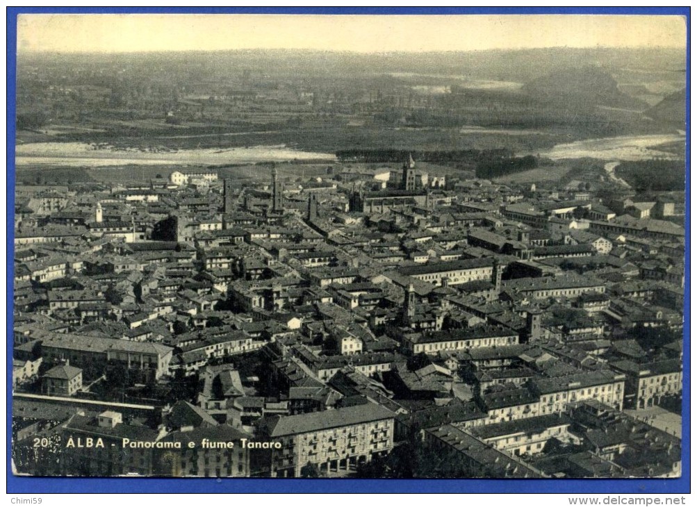 ALBA (Cuneo) - N. 20  PANORAMA E FIUME TANARO - Cuneo