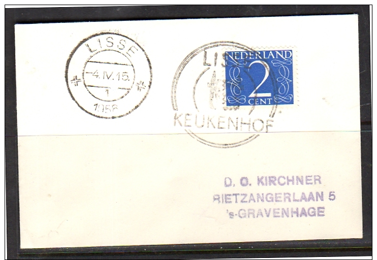 Lisse Keukenhof Flowers 1956 > Rietzangerlaan (bd63) - Lettres & Documents