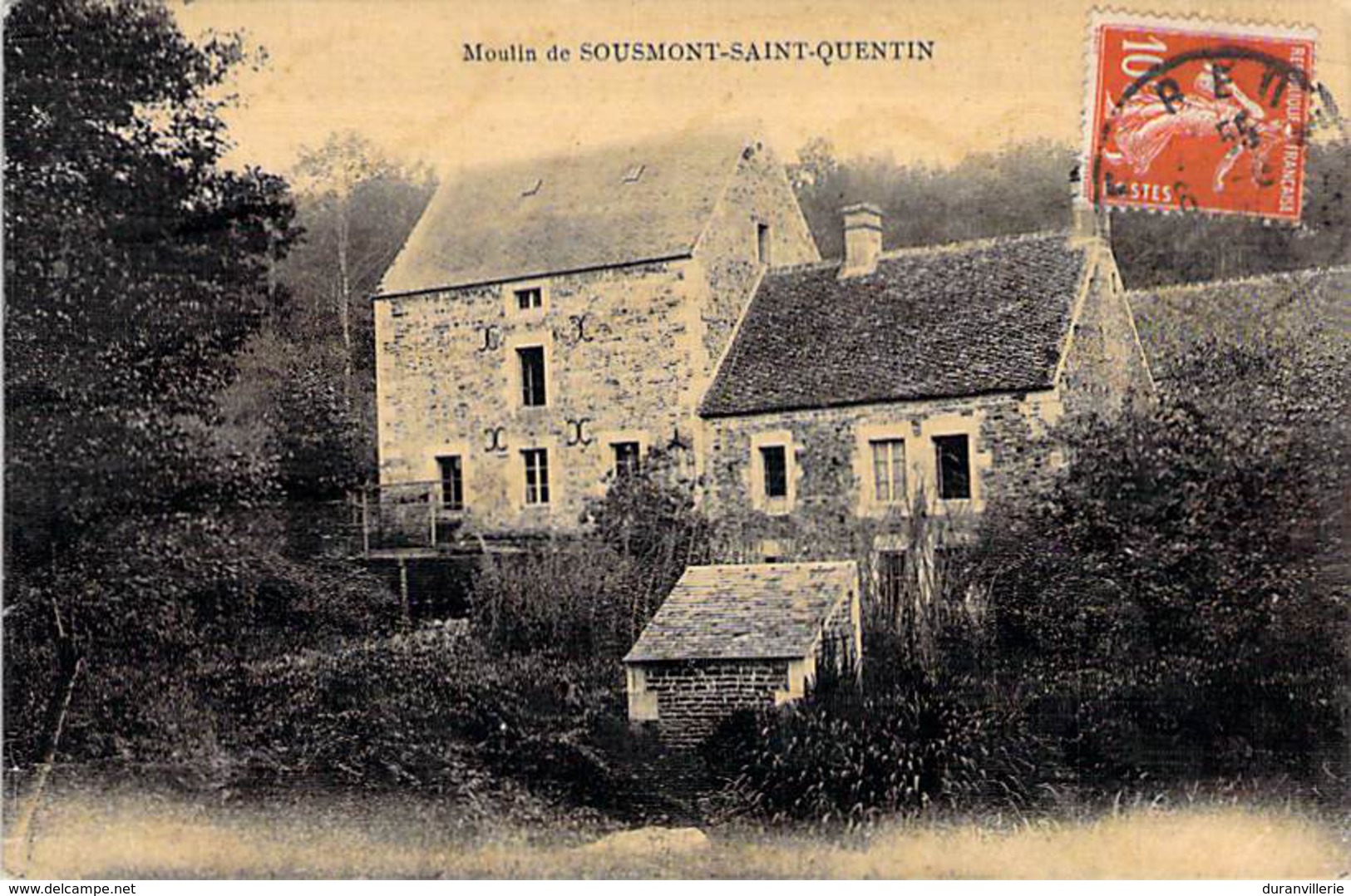 14 - Env. De Falaise - Soumont (Sousmont) Saint Quentin-Potigny - Moulin (carte Toilée & Vernis) - Sonstige & Ohne Zuordnung