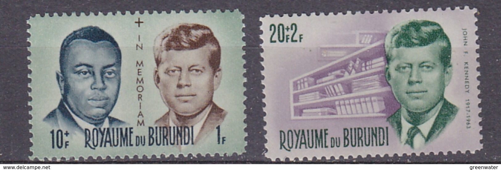 Burundi 1966 John Kennedy 2v ** Mnh (33778) - Ongebruikt