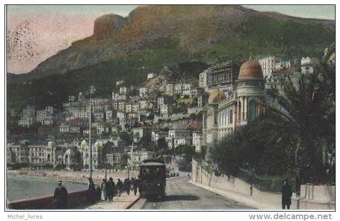 Monaco - Monte-Carlo - La Condamine - Circulé En 1908 - Animée - Tramway - TBE - La Condamine