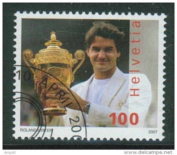 Suisse // Schweiz// Switzerland// 2007  // Roger Federer , Oblitéré 1er Jour  No. 1229 - Used Stamps