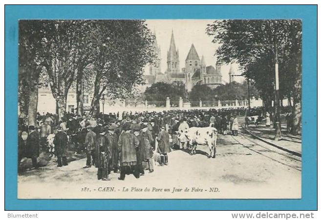 CPA 181 - Métier Maquignons Marché Aux Bestiaux La Place Du Paérc Jour De Foire CAEN 14 - Caen