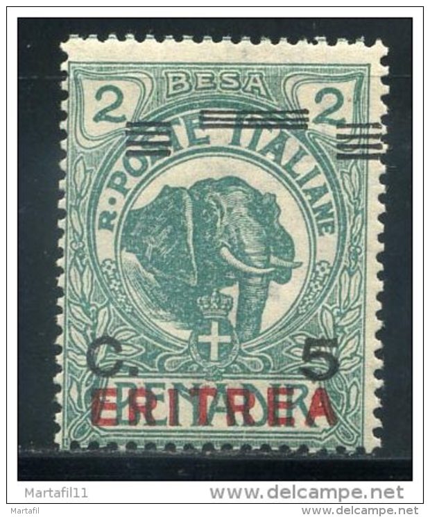 1924 ERITREA N.81 VARIETA´ - SOPRASTAMPA SPOSTATA - Autres & Non Classés