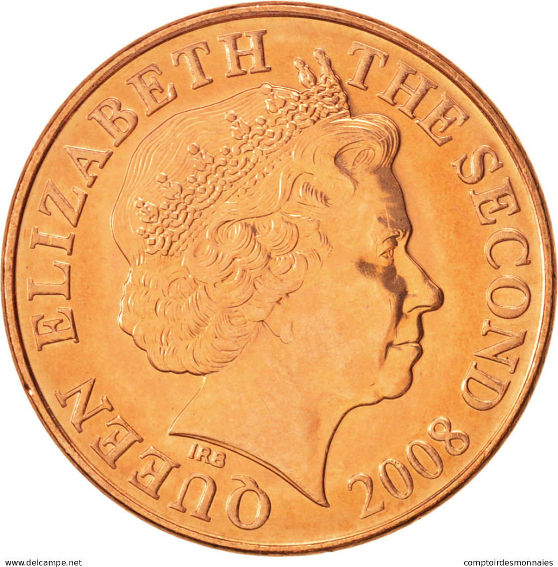 Monnaie, Jersey, Elizabeth II, 2 Pence, 2008, SPL+, Copper Plated Steel, KM:104 - Jersey
