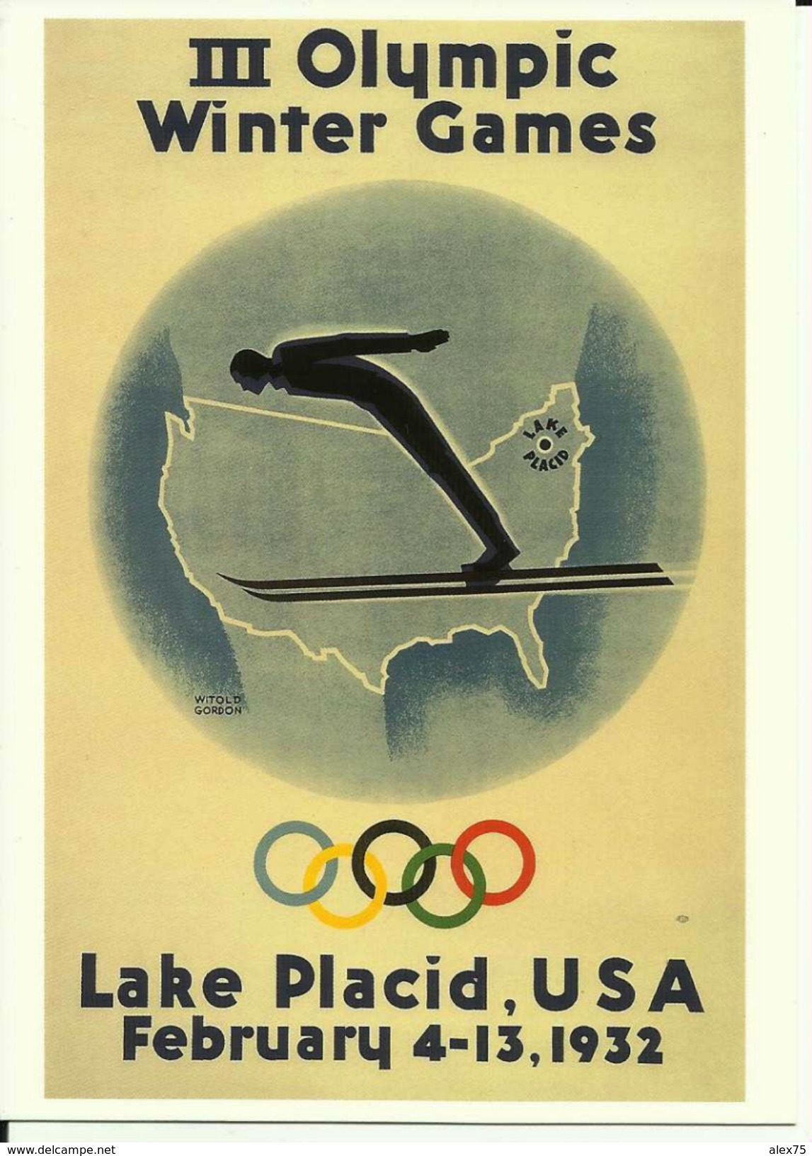 CPM -- IIIe JEUX  OLYMPIQUES D´HIVER - 1932 LAKE PLACID/USA -- - Jeux Olympiques