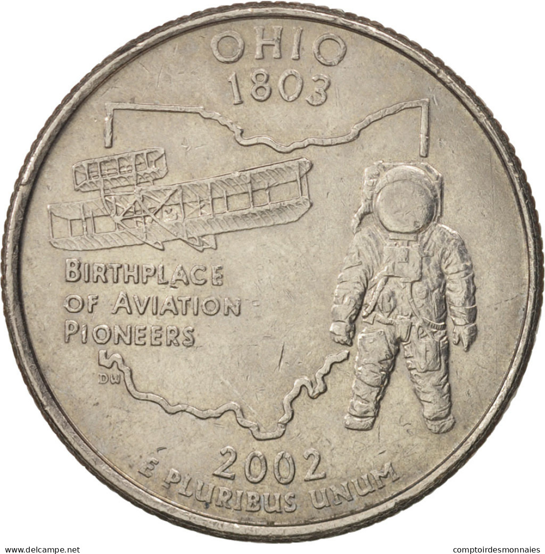 Monnaie, États-Unis, Quarter, 2002, U.S. Mint, Philadelphie, SUP, Copper-Nickel - 1999-2009: State Quarters