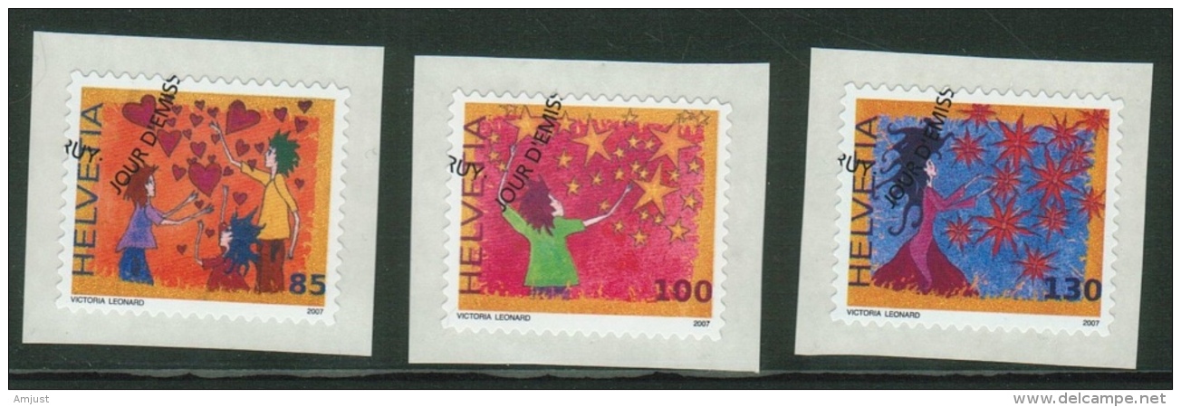 Suisse // Schweiz// Switzerland// 2007  // Voeux , Oblitéré 1er Jour  No. 1244-1246 - Used Stamps