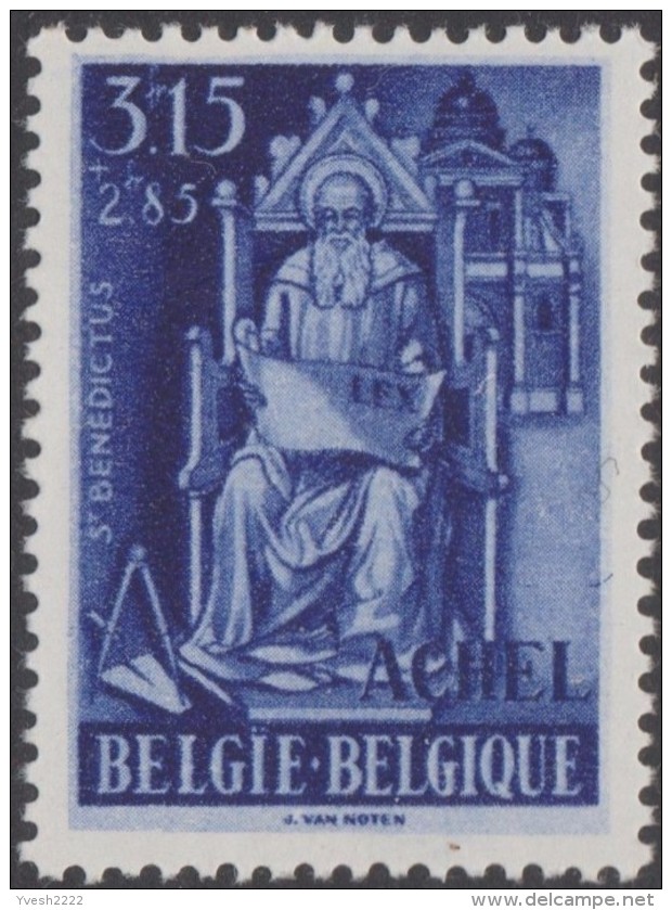 Belgique 1948 COB 775. Achel 3.15 F, Avec Et Sans Aplat De Couleur. Non Catalogué. Saint Benoît. Neufs Sans Charnières - Neufs