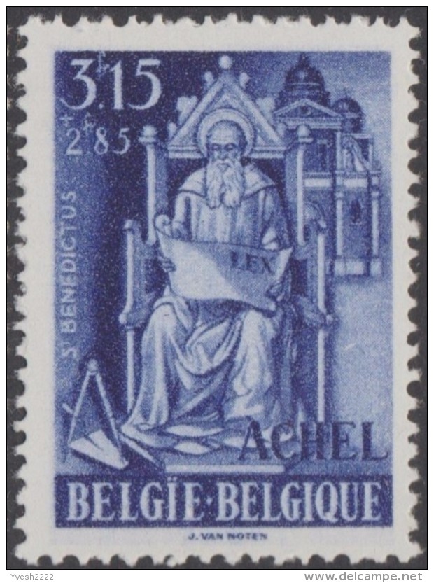 Belgique 1948 COB 775. Achel 3.15 F, Avec Et Sans Aplat De Couleur. Non Catalogué. Saint Benoît. Neufs Sans Charnières - Neufs