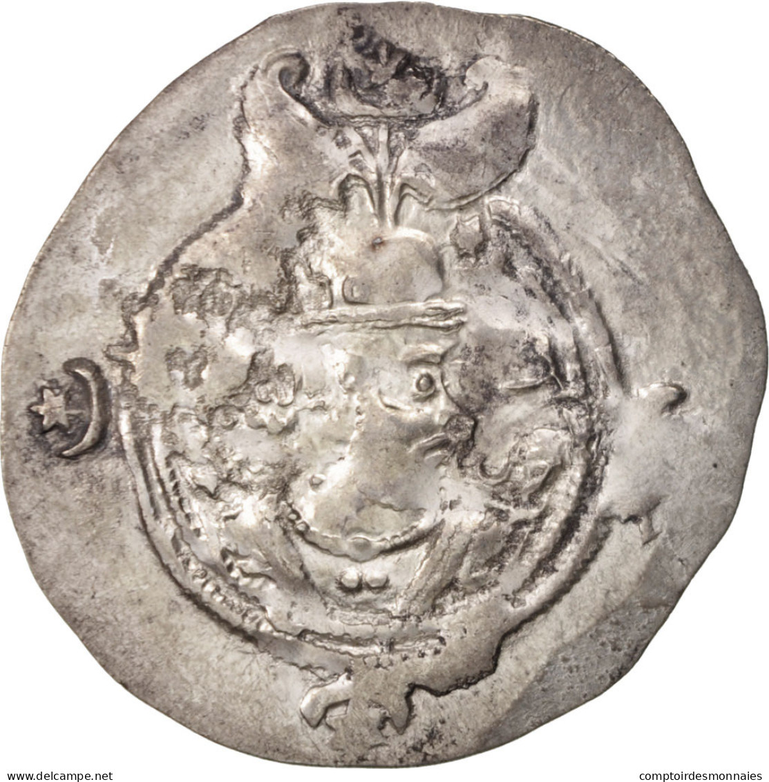 Monnaie, Xusros II, Drachme, 630 AD, TTB, Argent - Orientales