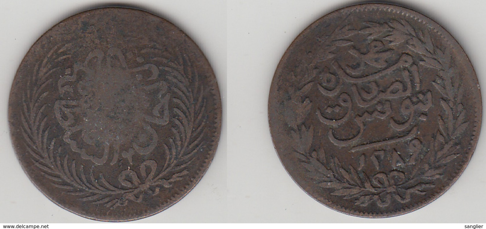 TUNISIE - 2 KAROUBS 1872 - Túnez