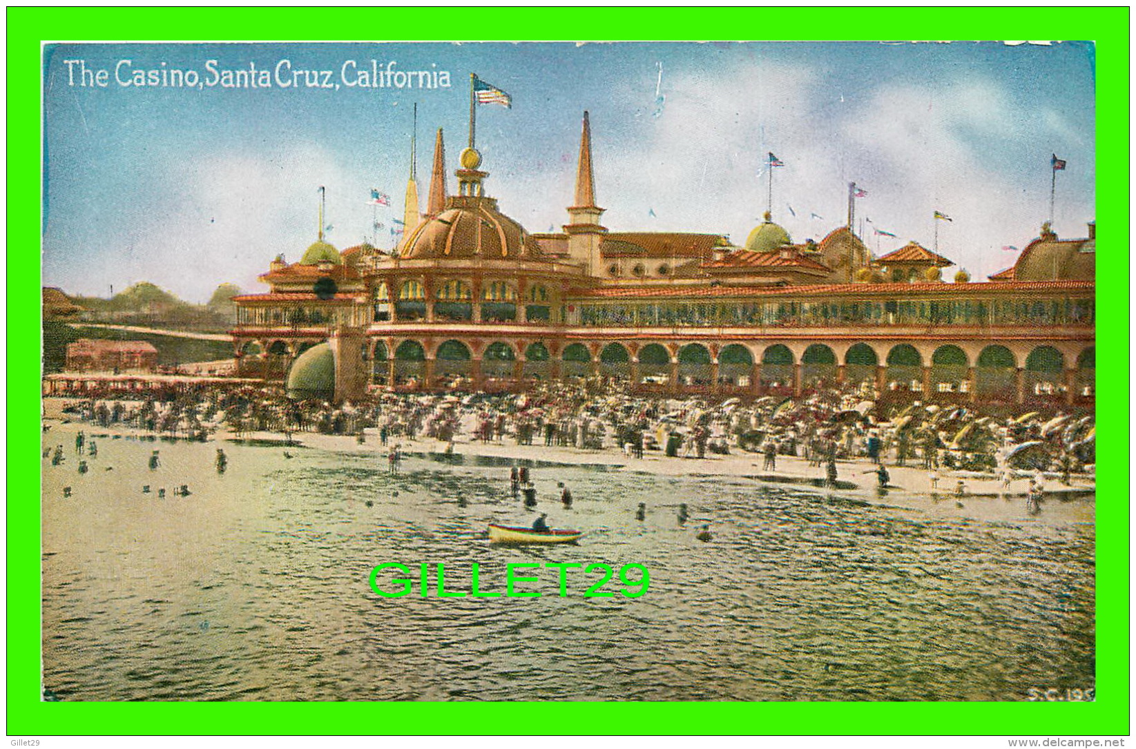 SANTA CRUZ, CA - THE CASINO, SANTA CRUZ - ANIMATED - S. C.  - PACIFIC NOVELTY CO - - Autres & Non Classés