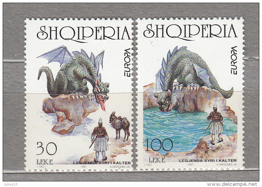 EUROPA 1997 Albania Tales And Legends Mi 2619-2620, Yv 2384-2385, Sc 2531-2532 MNH (**) # 20574 - 1997