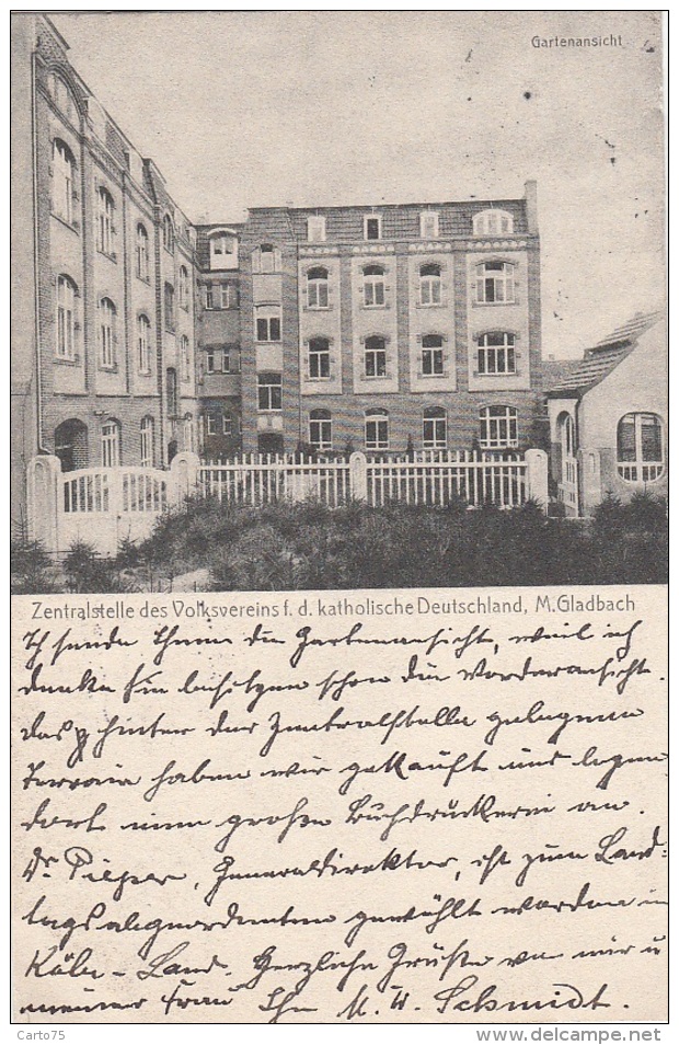 Allemagne - Mönchengladbach M. Gladbach - Zentralstelle Des Volksvereins F.d. Katolische Deutschland - 1907 - Mönchengladbach