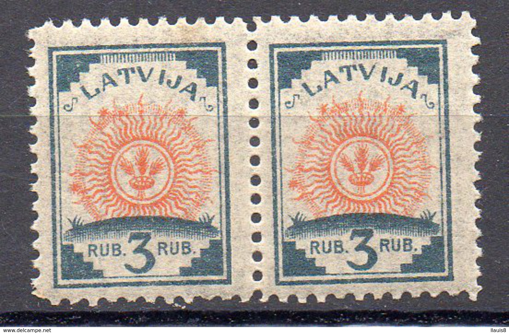 LETONIA . AÑO 1919-1921.  Yv 49 (MNH) X 2 - Letonia