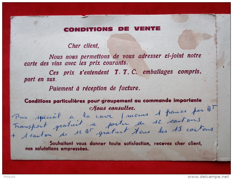 69 JULIENAS GAEC De VAUX Tarif 2 Volets   1980   Beaujolais, Julienas, Saint-Amour - Publicités