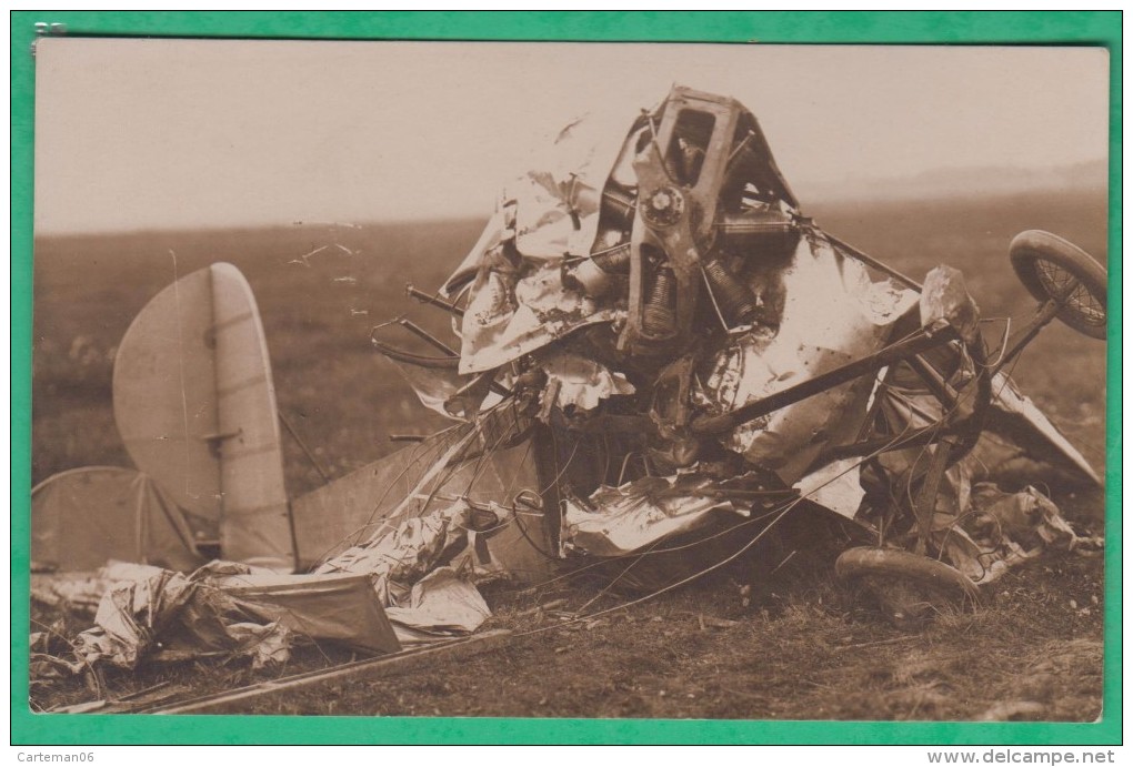 Aviation - Carte Photo - Un Accident - Accidents
