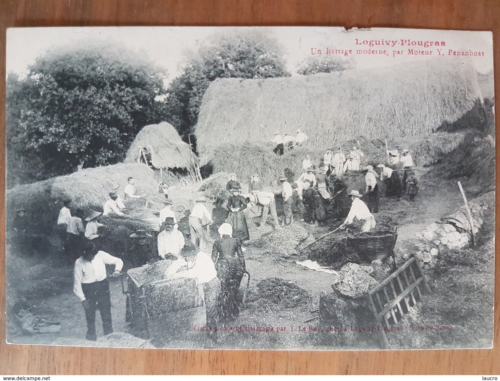 Loguivy-plougras.un Battage Moderne.édition Leroy - Autres & Non Classés